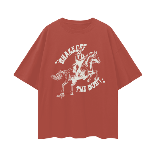 Shake Off The Dust Tee in Brick Red